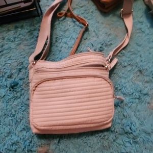 This is a grayish color purse